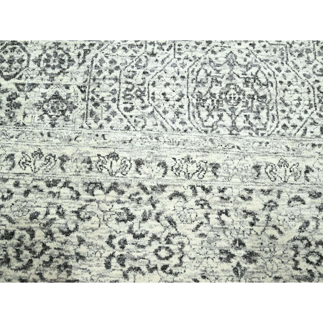 10'0" x 14'0" New Hand Knotted Ivory Wool Rectangle Oriental Rug - MOA10276548
