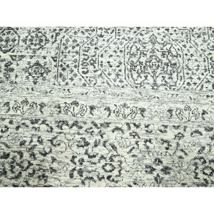 10'0" x 14'0" New Hand Knotted Ivory Wool Rectangle Oriental Rug - MOA10276548