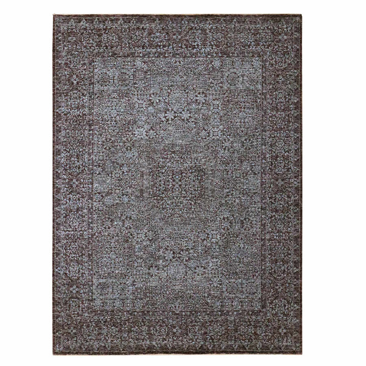9'0" x 12'2" New Hand Knotted Red Wool Rectangle Oriental Rug - MOA10276550