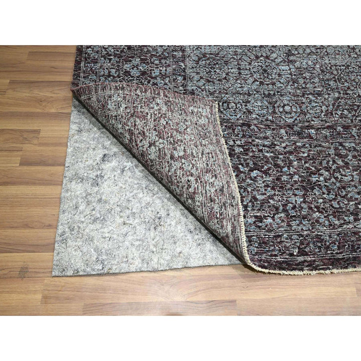 9'0" x 12'2" New Hand Knotted Red Wool Rectangle Oriental Rug - MOA10276550