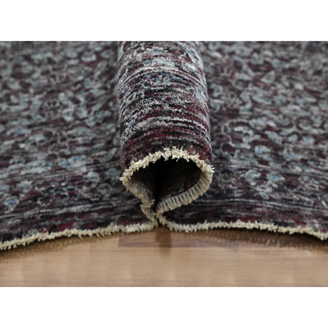 9'0" x 12'2" New Hand Knotted Red Wool Rectangle Oriental Rug - MOA10276550