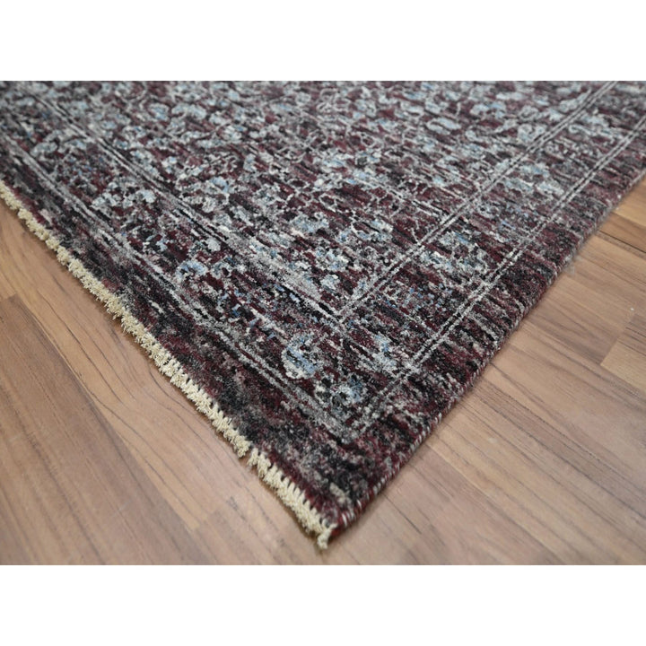 9'0" x 12'2" New Hand Knotted Red Wool Rectangle Oriental Rug - MOA10276550