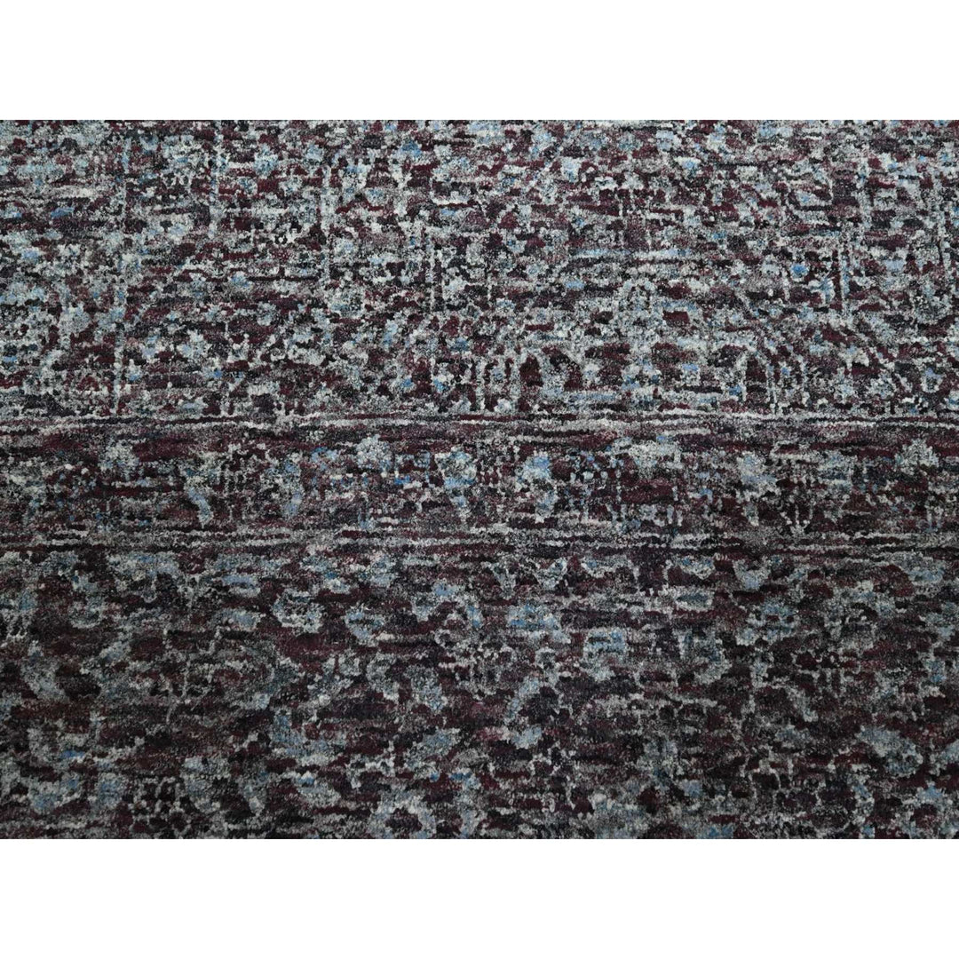 9'0" x 12'2" New Hand Knotted Red Wool Rectangle Oriental Rug - MOA10276550