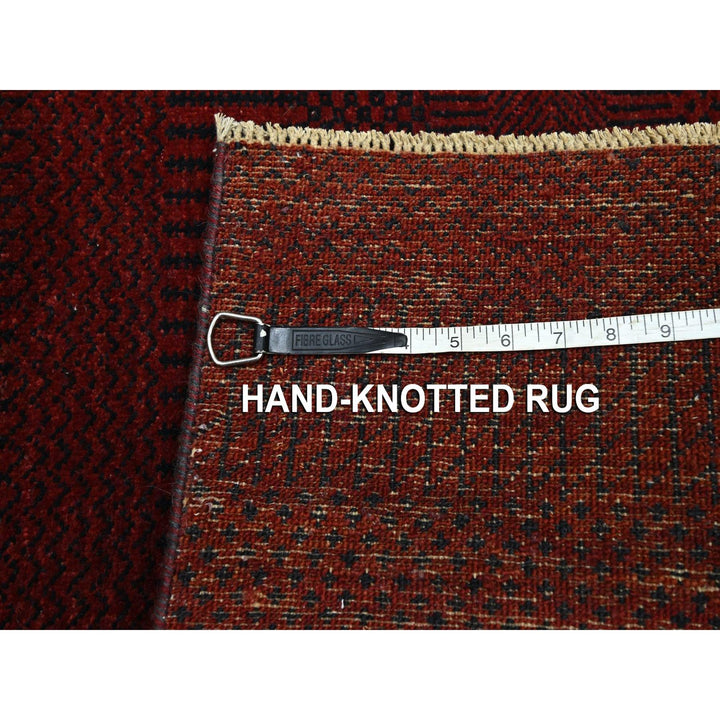 2'0" x 3'0" New Hand Knotted Red Wool Rectangle Oriental Rug - MOA10276602