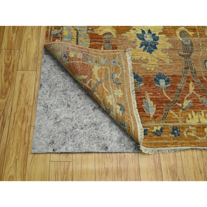 8'9" x 11'11" New Hand Knotted Red Wool Rectangle Oriental Rug - MOA10276685