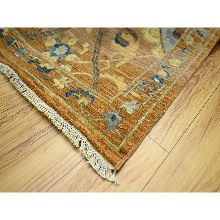 8'9" x 11'11" New Hand Knotted Red Wool Rectangle Oriental Rug - MOA10276685