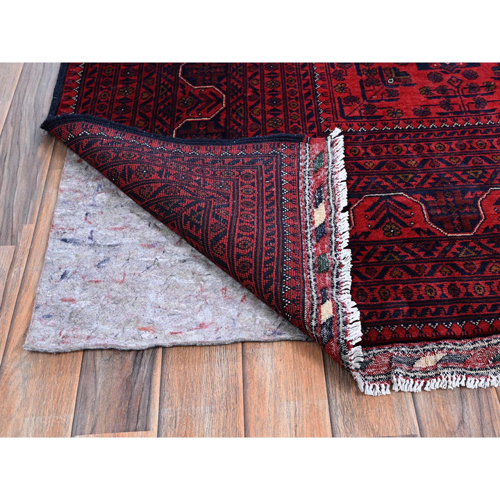 10'1" x 12'8" New Hand Knotted Red Wool Rectangle Oriental Rug - MOA102769