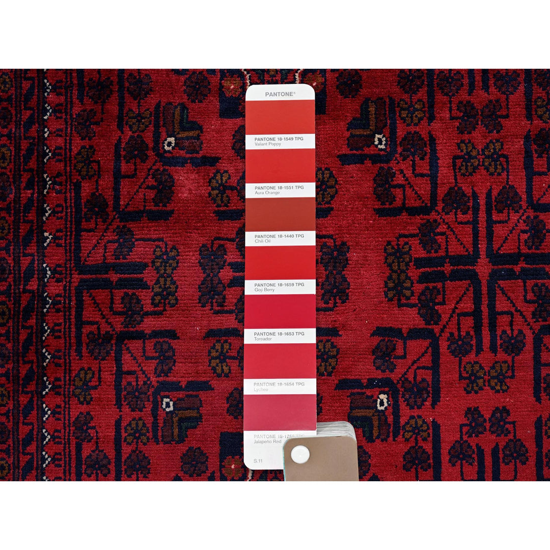 10'1" x 12'8" New Hand Knotted Red Wool Rectangle Oriental Rug - MOA102769