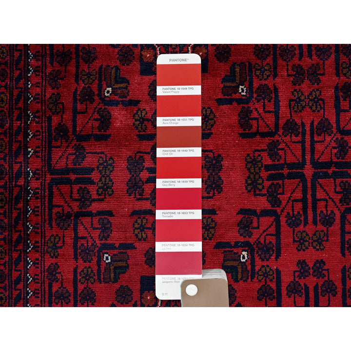 10'1" x 12'8" New Hand Knotted Red Wool Rectangle Oriental Rug - MOA102769