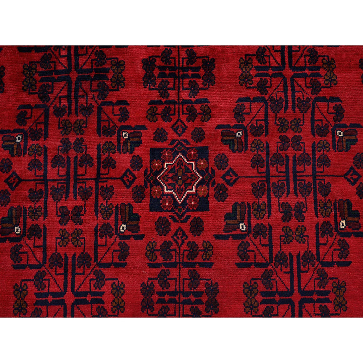10'1" x 12'8" New Hand Knotted Red Wool Rectangle Oriental Rug - MOA102769