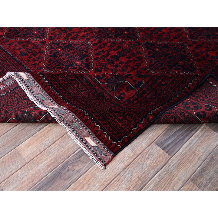 9'10" x 12'5" New Hand Knotted Red Wool Rectangle Oriental Rug - MOA102771