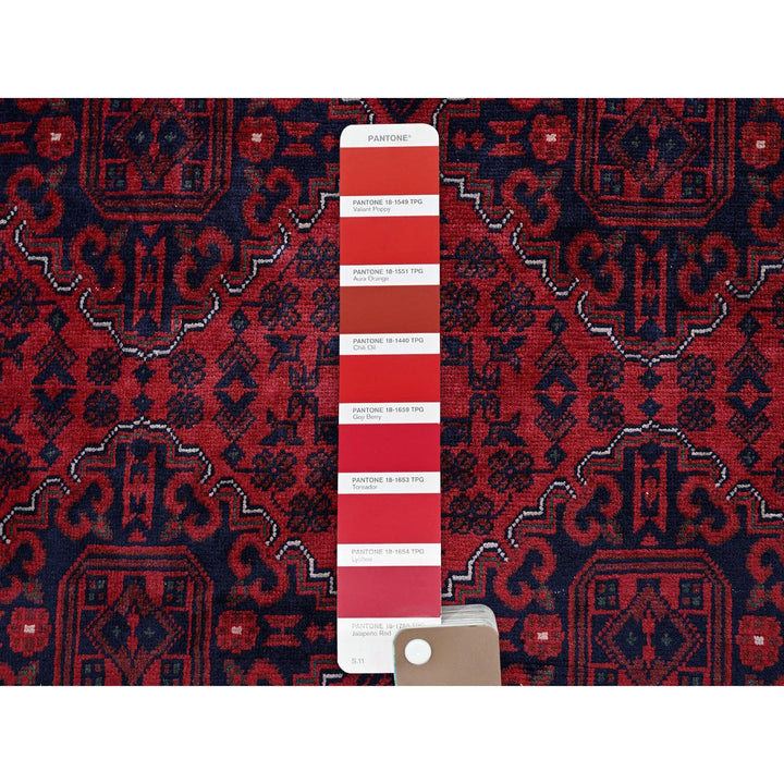 9'10" x 12'5" New Hand Knotted Red Wool Rectangle Oriental Rug - MOA102771
