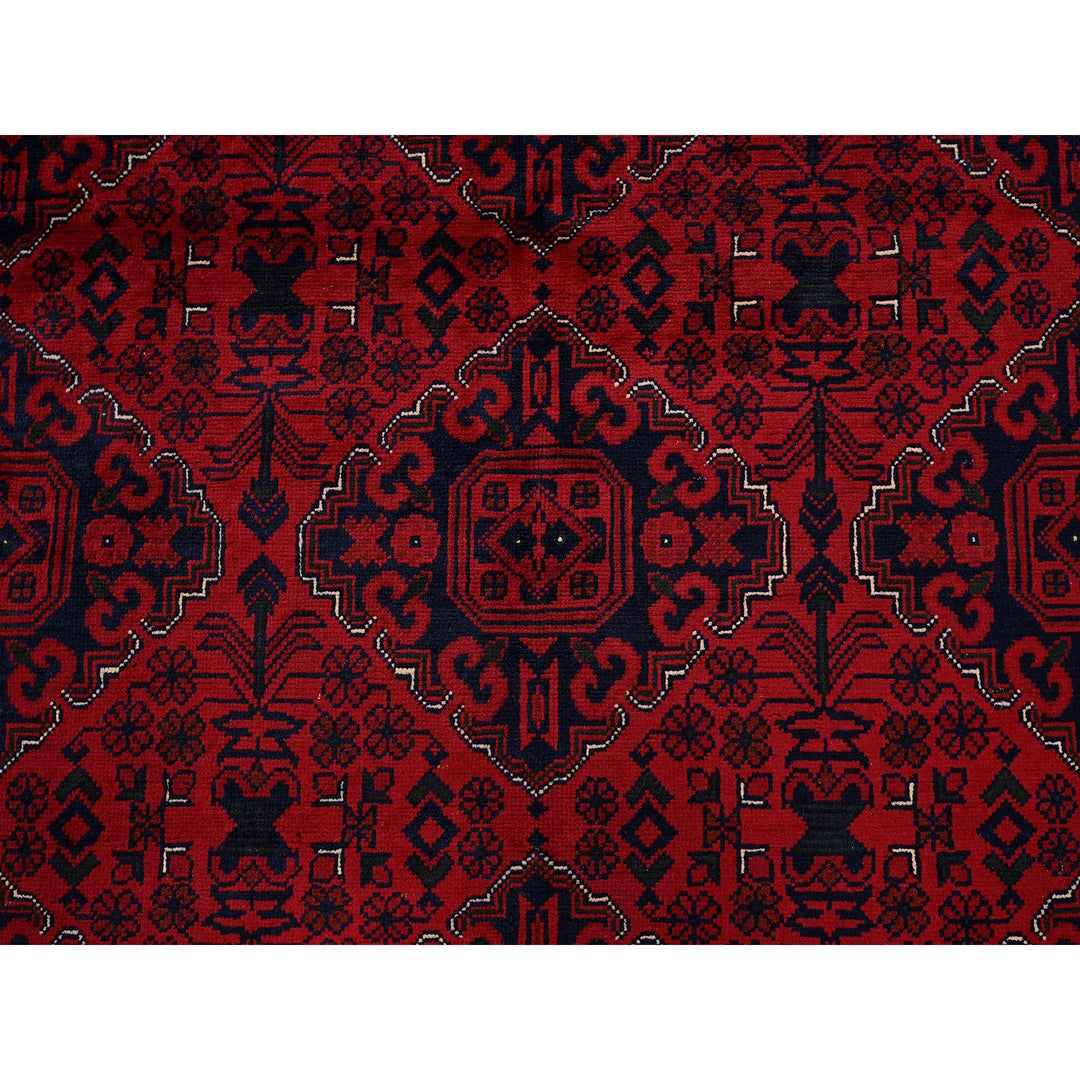 9'8" x 12'9" New Hand Knotted Red Wool Rectangle Oriental Rug - MOA102773