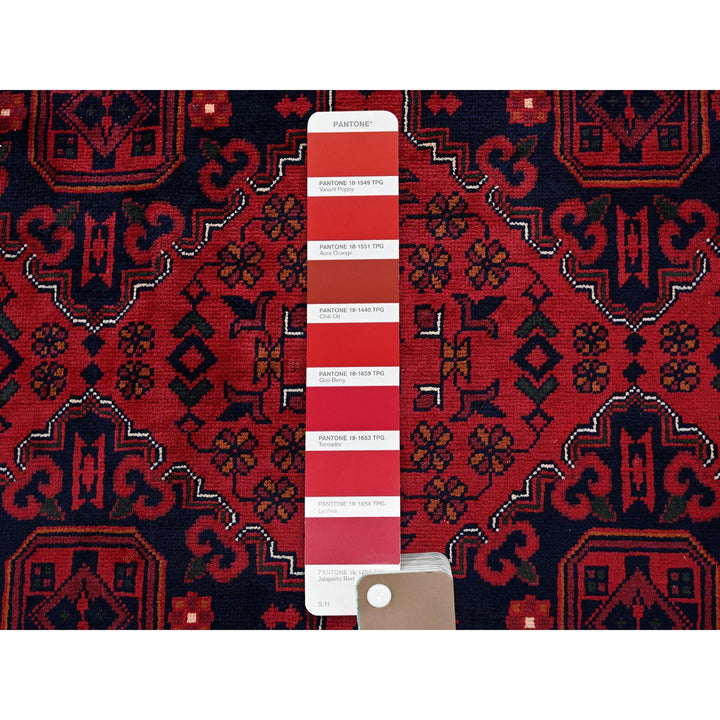 9'9" x 12'8" New Hand Knotted Red Wool Rectangle Oriental Rug - MOA102774