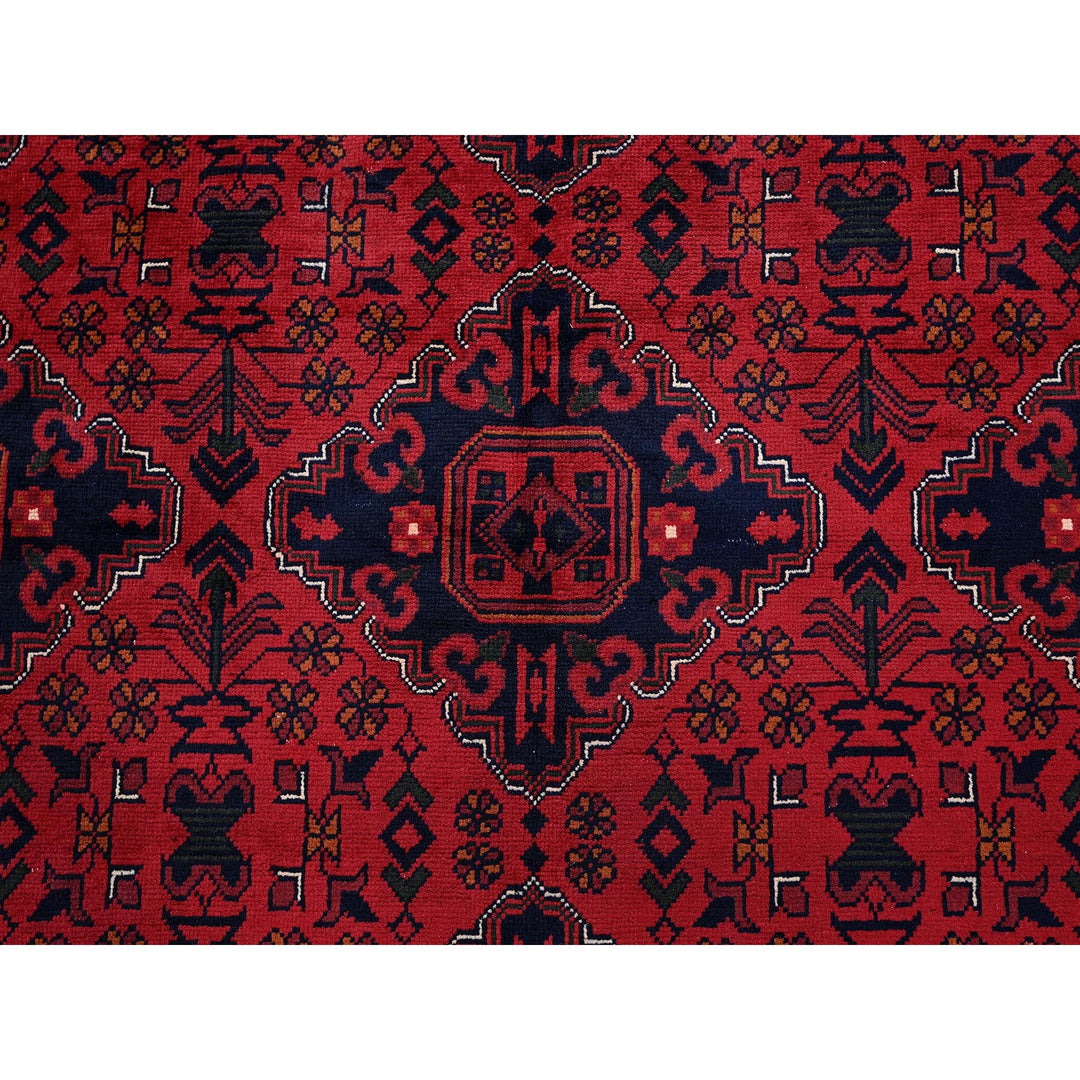 9'9" x 12'8" New Hand Knotted Red Wool Rectangle Oriental Rug - MOA102774