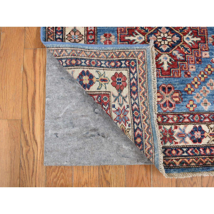 2'8" x 10'0" New Hand Knotted Blue Wool Runner Oriental Rug - MOA10278045