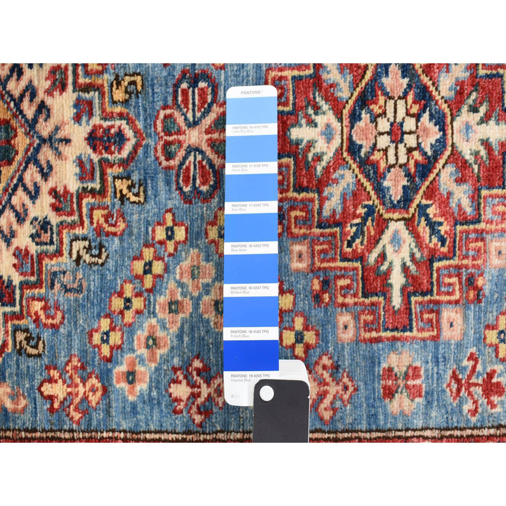 2'8" x 10'0" New Hand Knotted Blue Wool Runner Oriental Rug - MOA10278045