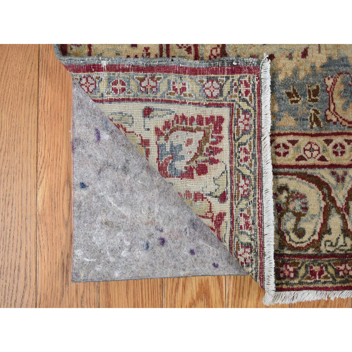 8'9" x 12'6" Vintage Hand Knotted Red Wool Rectangle Oriental Rug - MOA10278083