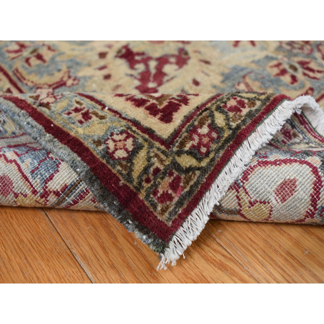 8'9" x 12'6" Vintage Hand Knotted Red Wool Rectangle Oriental Rug - MOA10278083