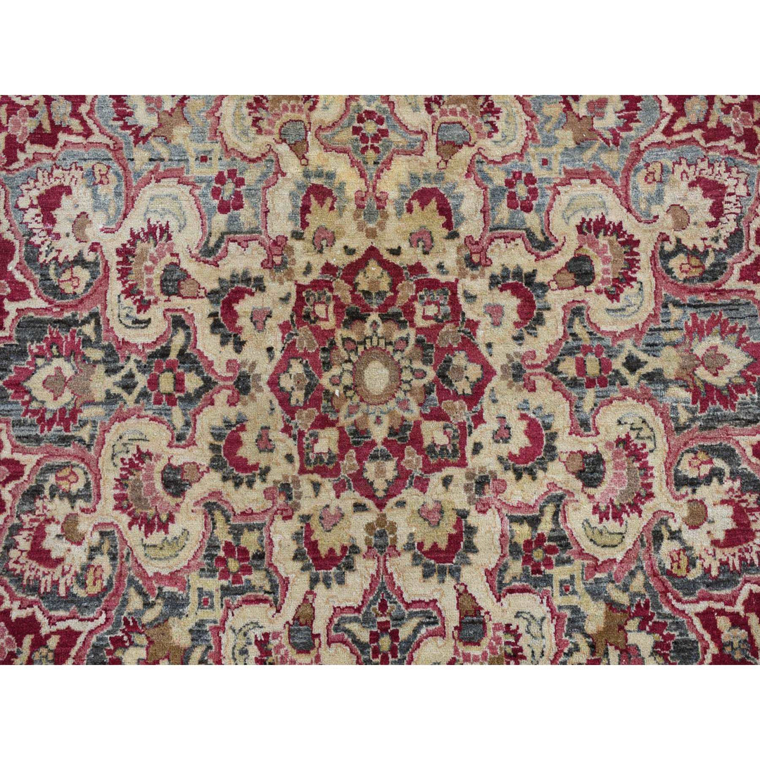 8'9" x 12'6" Vintage Hand Knotted Red Wool Rectangle Oriental Rug - MOA10278083