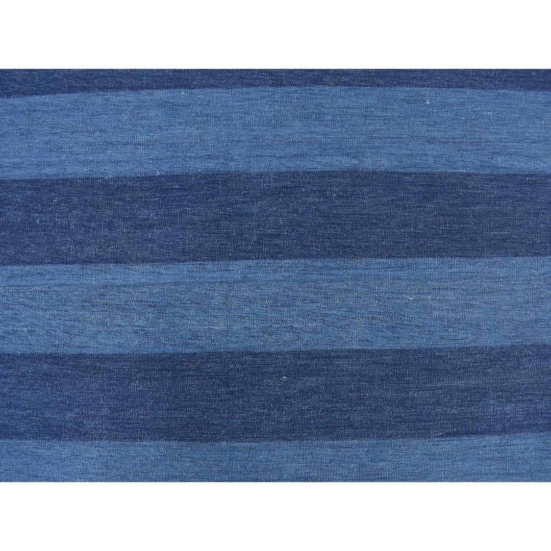 6'0" x 9'3" New Hand Woven Blue Cotton Rectangle Oriental Rug - MOA10278160