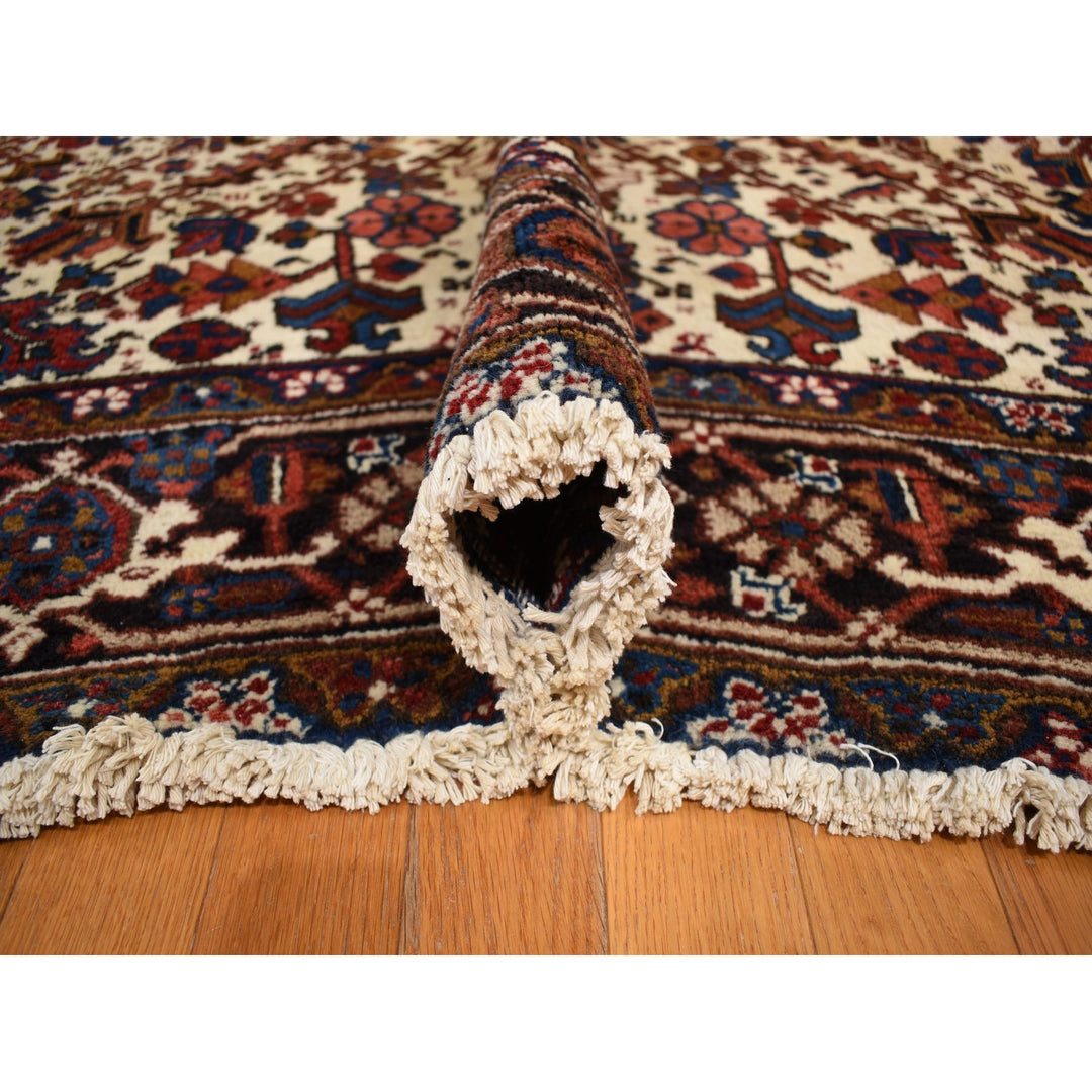 10'9" x 22'5" Vintage Hand Knotted Red Wool Rectangle Oriental Rug - MOA10278172