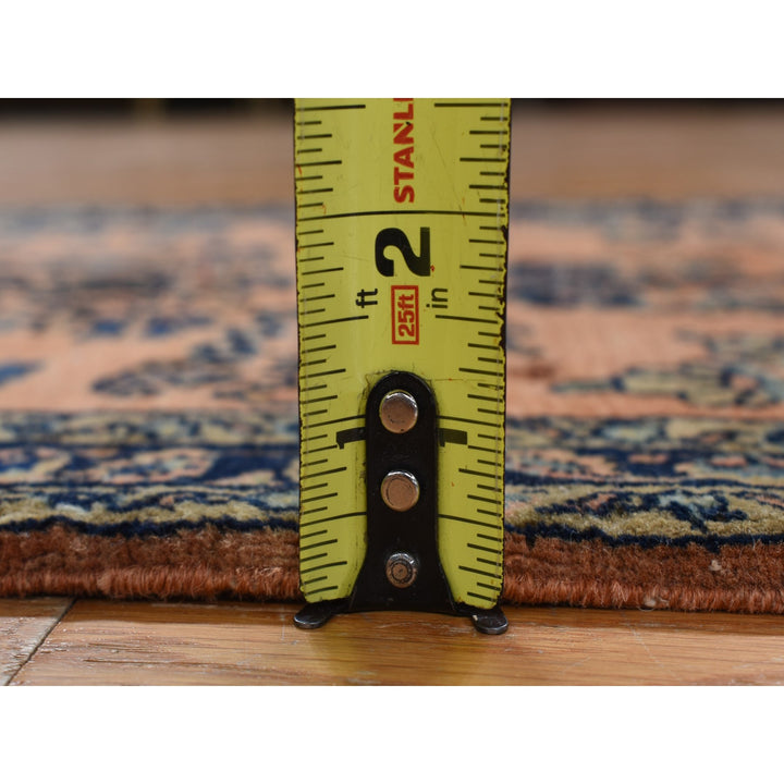 1'10" x 2'8" Vintage Hand Knotted Red Wool Rectangle Oriental Rug - MOA10278186