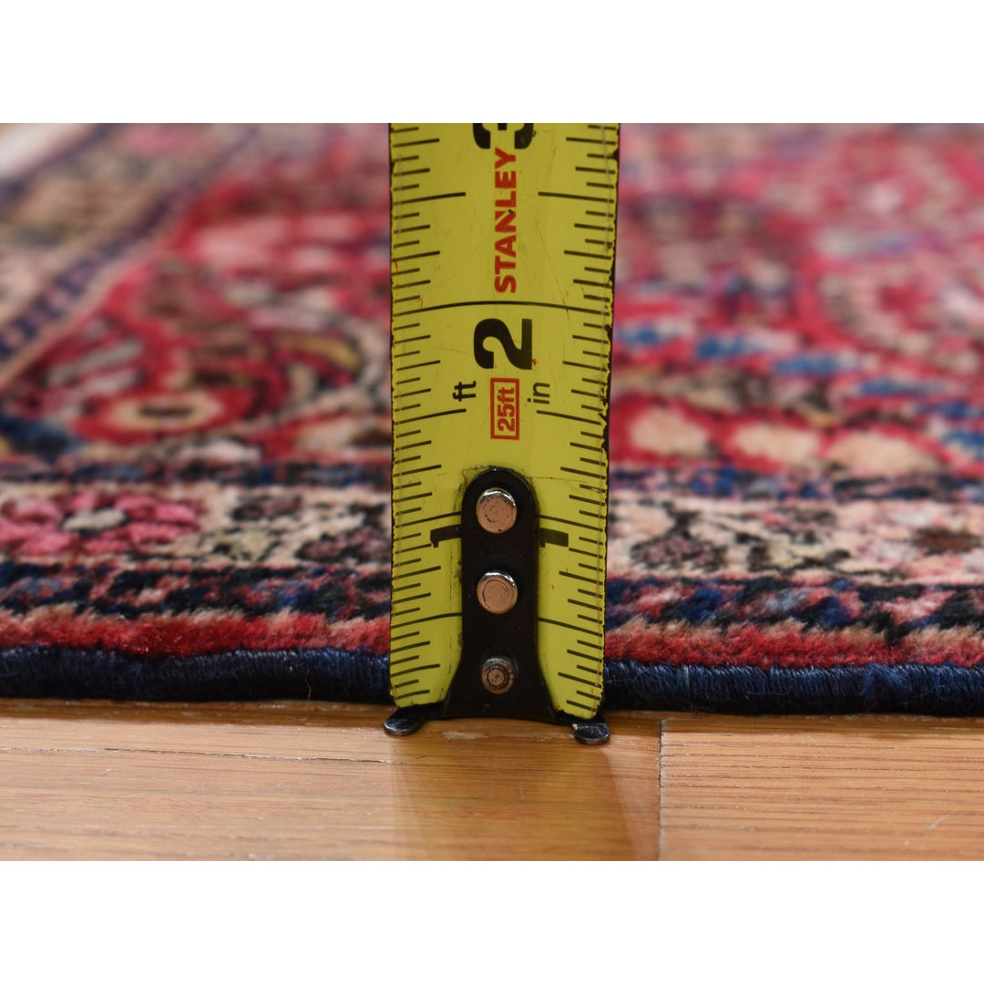 2'0" x 2'6" Vintage Hand Knotted Red Wool Rectangle Oriental Rug - MOA10278187