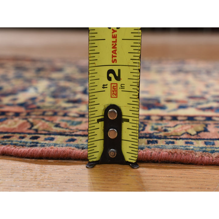 2'0" x 3'0" Vintage Hand Knotted Yellow Wool Rectangle Oriental Rug - MOA10278191