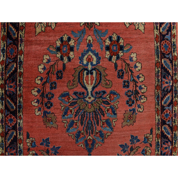 2'7" x 10'0" Vintage Hand Knotted Red Wool Runner Oriental Rug - MOA10278230