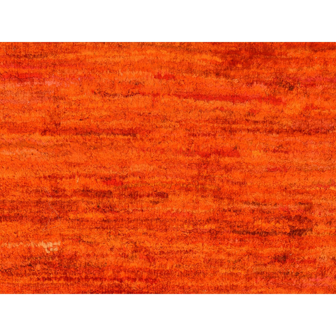 2'1" x 3'3" New Hand Knotted Orange Sari Silk Rectangle Oriental Rug - MOA10278297