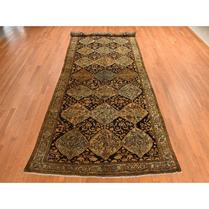 6'8" x 19'3" Vintage Hand Knotted Yellow Wool Runner Oriental Rug - MOA10278322