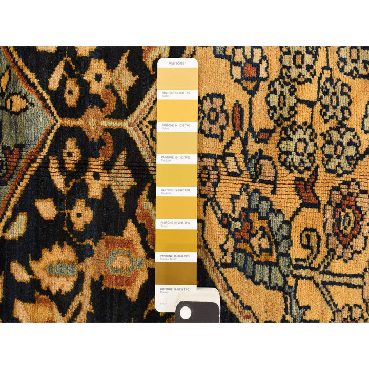 6'8" x 19'3" Vintage Hand Knotted Yellow Wool Runner Oriental Rug - MOA10278322