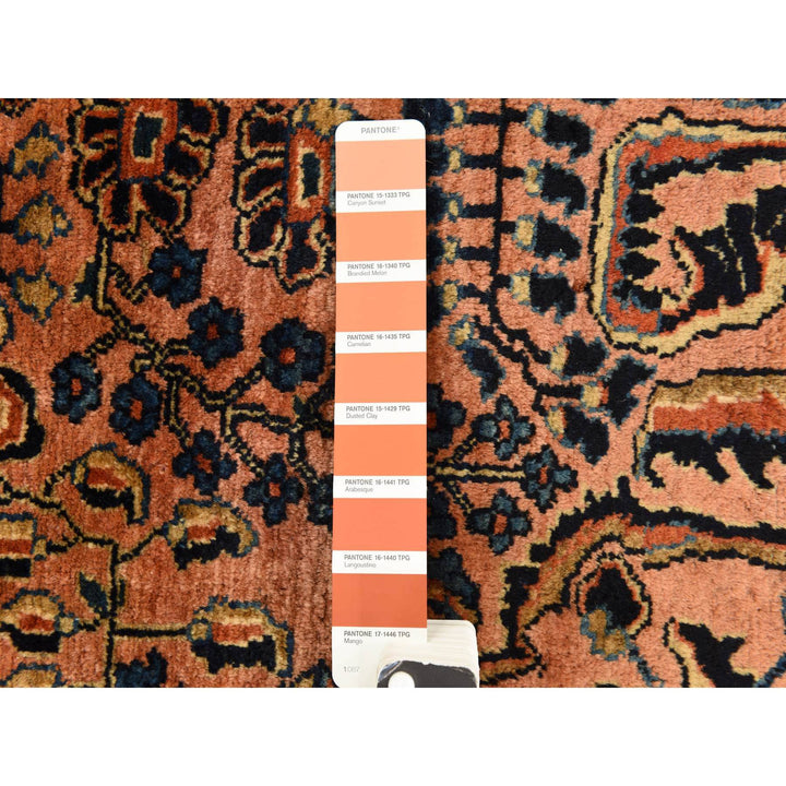 9'10" x 13'7" Vintage Hand Knotted Red Wool Rectangle Oriental Rug - MOA10278330