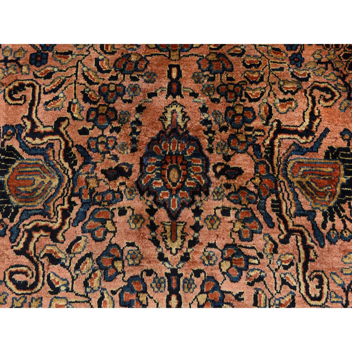 9'10" x 13'7" Vintage Hand Knotted Red Wool Rectangle Oriental Rug - MOA10278330