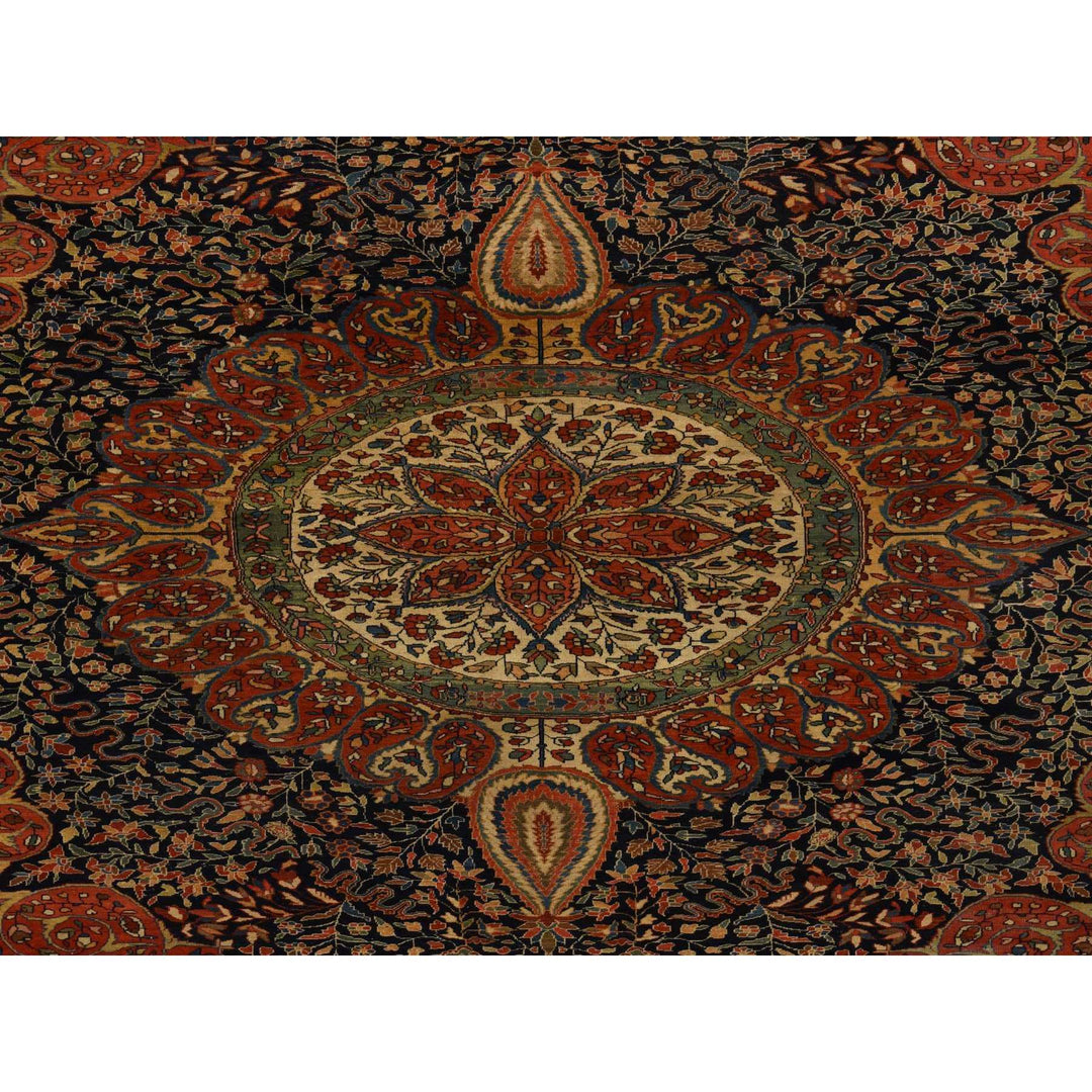 8'9" x 11'4" New Hand Knotted Red Wool Rectangle Oriental Rug - MOA10278351