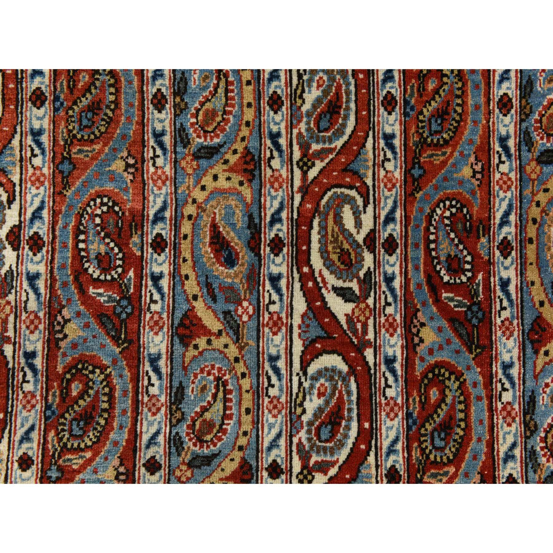 7'0" x 10'4" Vintage Hand Knotted Red Wool Rectangle Oriental Rug - MOA10278352
