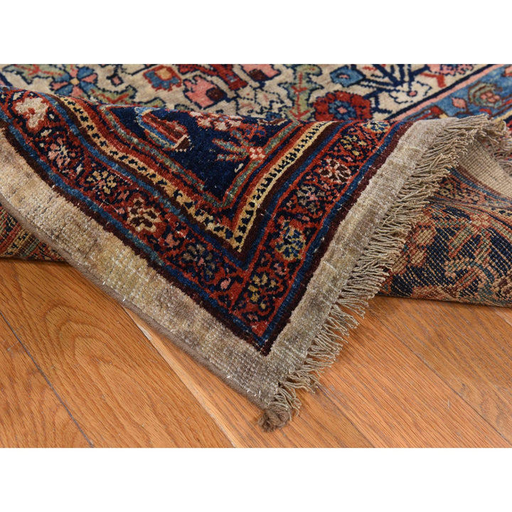12'2" x 14'7" Vintage Hand Knotted Brown Wool Rectangle Oriental Rug - MOA10278367