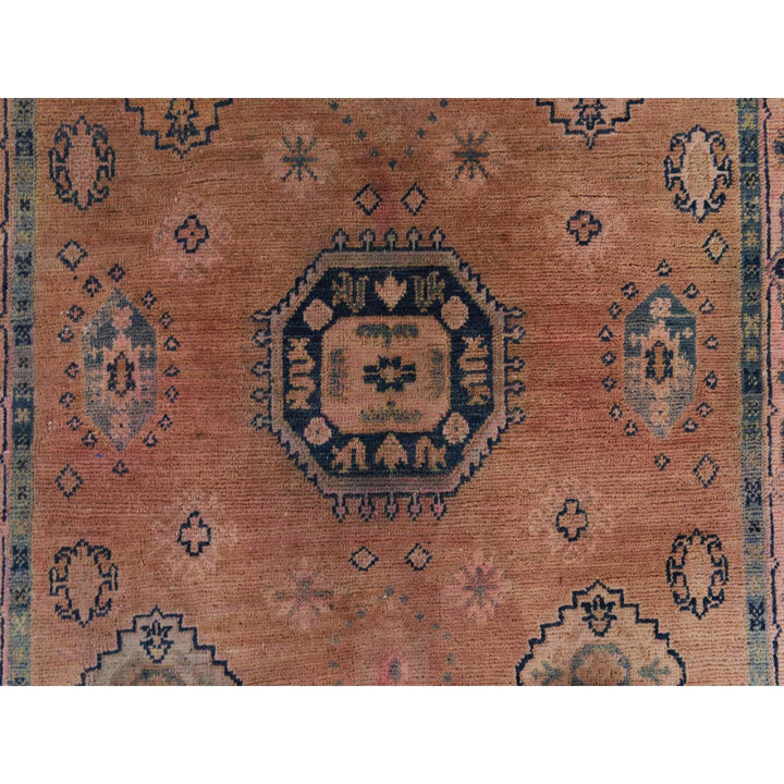 3'5" x 4'6" New Hand Knotted Pink Wool Rectangle Oriental Rug - MOA10278380