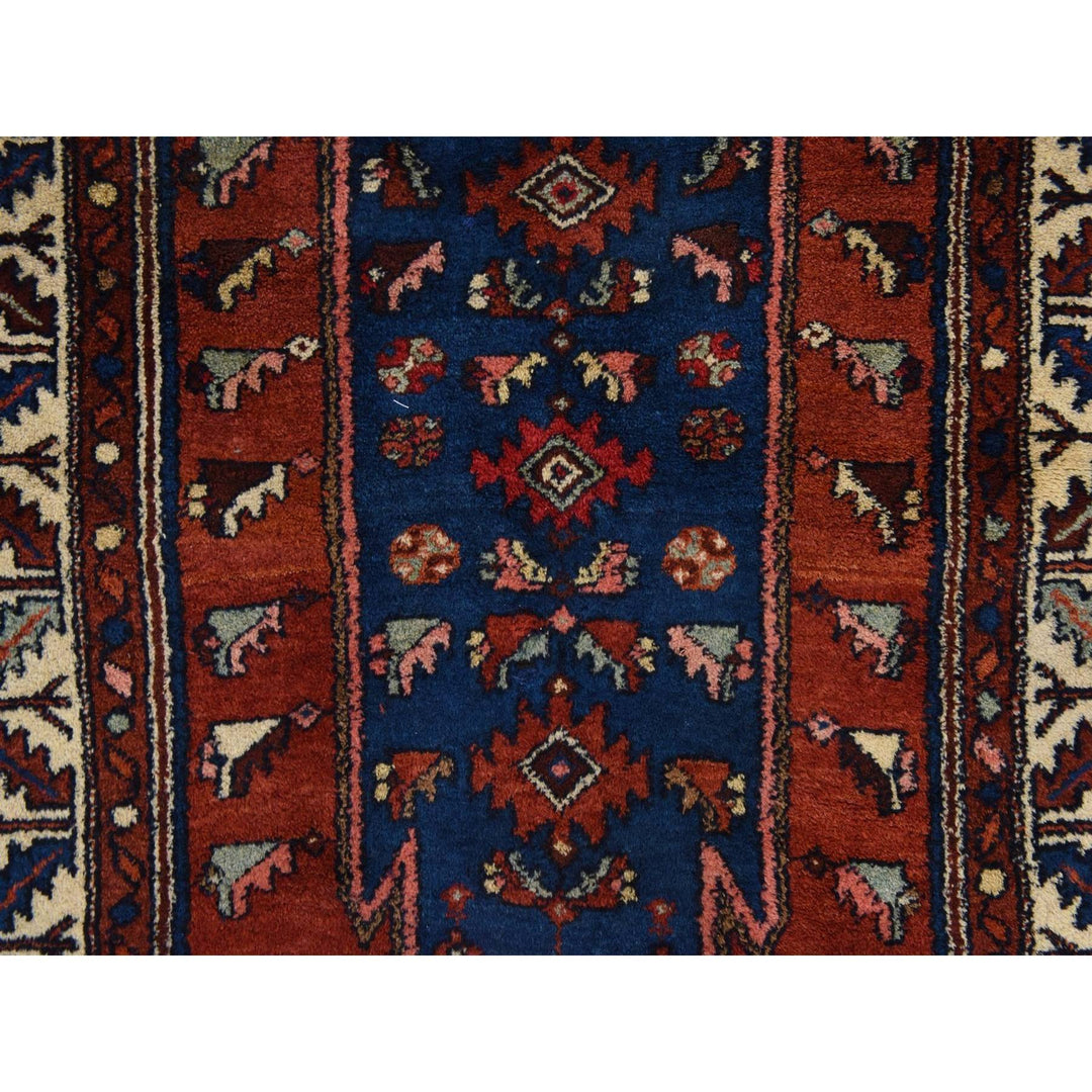 3'3" x 6'3" Vintage Hand Knotted Orange Wool Rectangle Oriental Rug - MOA10278401