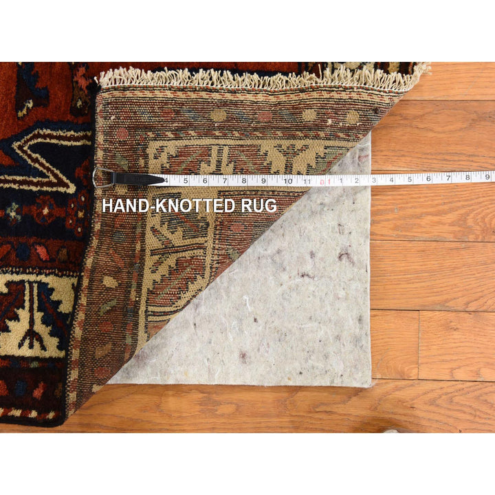 3'3" x 6'3" Vintage Hand Knotted Orange Wool Rectangle Oriental Rug - MOA10278401