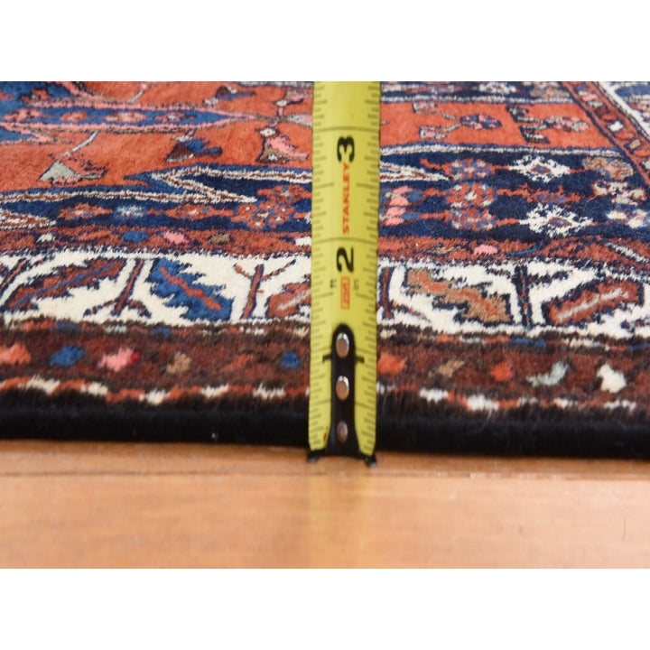 3'3" x 6'3" Vintage Hand Knotted Orange Wool Rectangle Oriental Rug - MOA10278401
