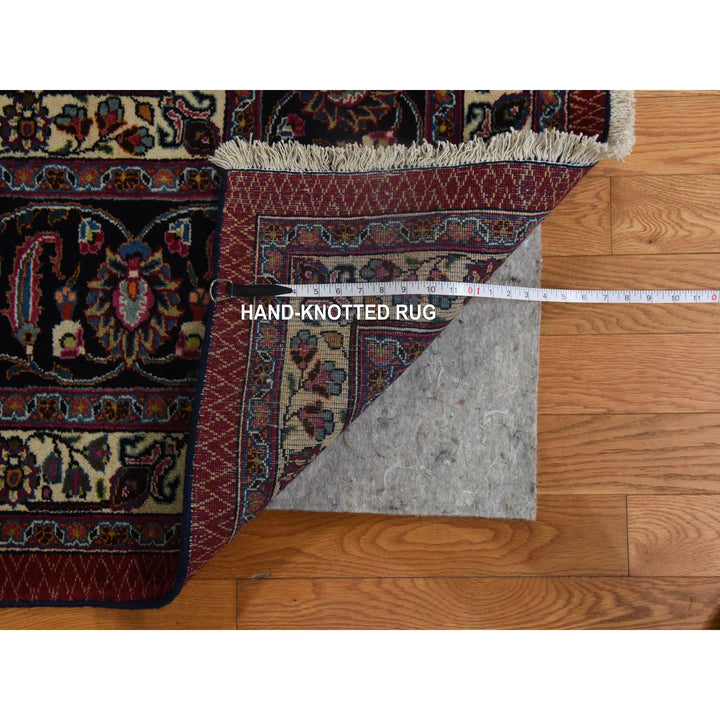 9'9" x 12'10" Vintage Hand Knotted Red Wool Rectangle Oriental Rug - MOA10278413