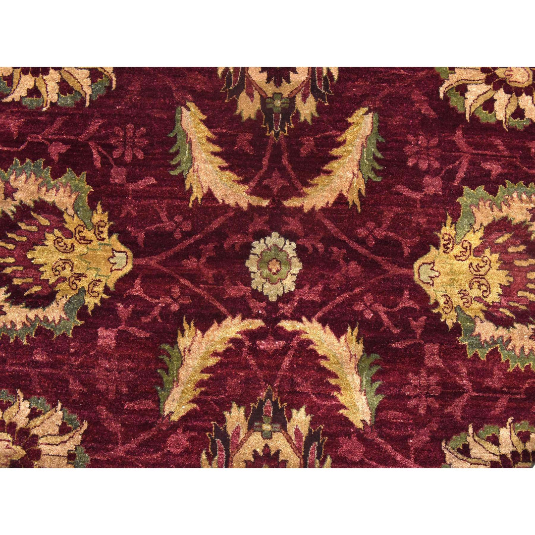 11'10" x 15'4" New Hand Knotted Red Wool Rectangle Oriental Rug - MOA10278414
