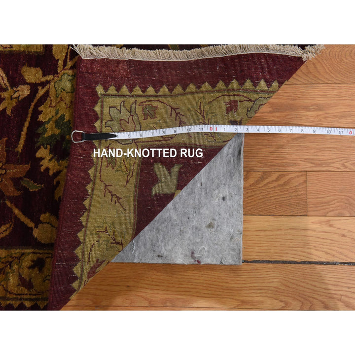 11'10" x 15'4" New Hand Knotted Red Wool Rectangle Oriental Rug - MOA10278414