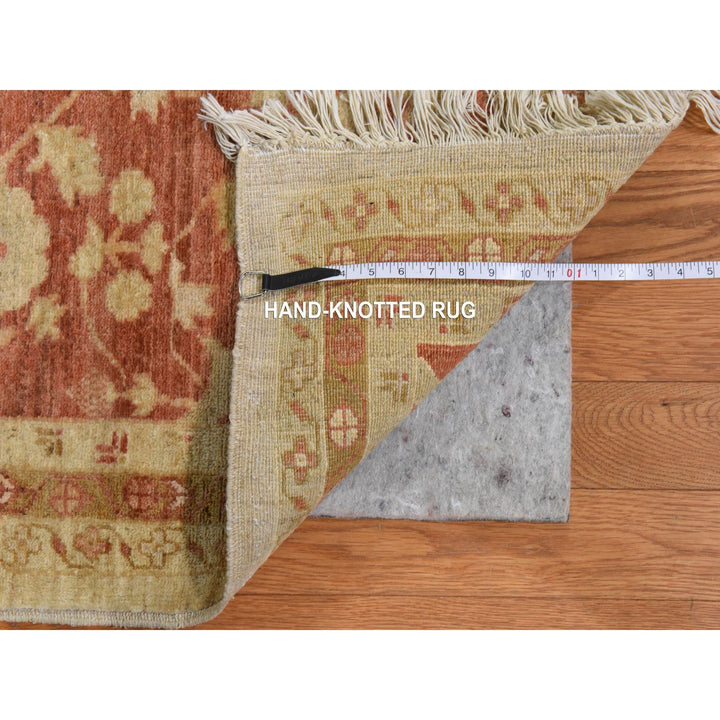 9'8" x 16'0" New Hand Knotted Beige Wool Rectangle Oriental Rug - MOA10278438
