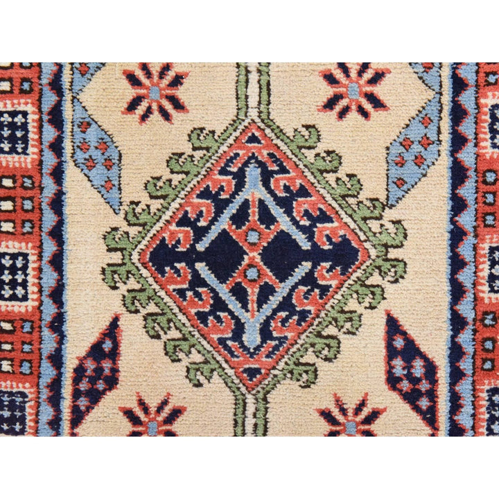2'6" x 13'1" Vintage Hand Knotted Yellow Wool Runner Oriental Rug - MOA10278441