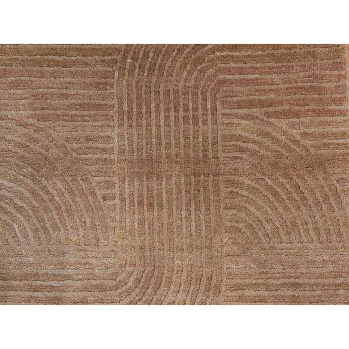 2'0" x 3'2" New Hand Knotted Brown Wool & Silk Rectangle Oriental Rug - MOA10278447