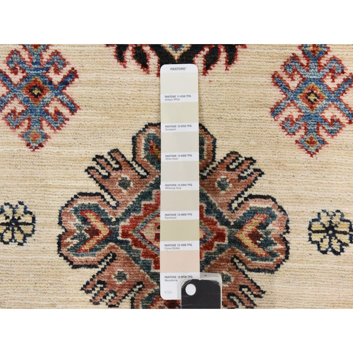 2'9" x 8'3" New Hand Knotted Ivory Wool Runner Oriental Rug - MOA10278449