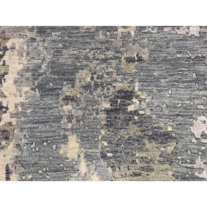 4'0" x 6'0" New Hand Knotted Grey Wool Rectangle Oriental Rug - MOA10278459